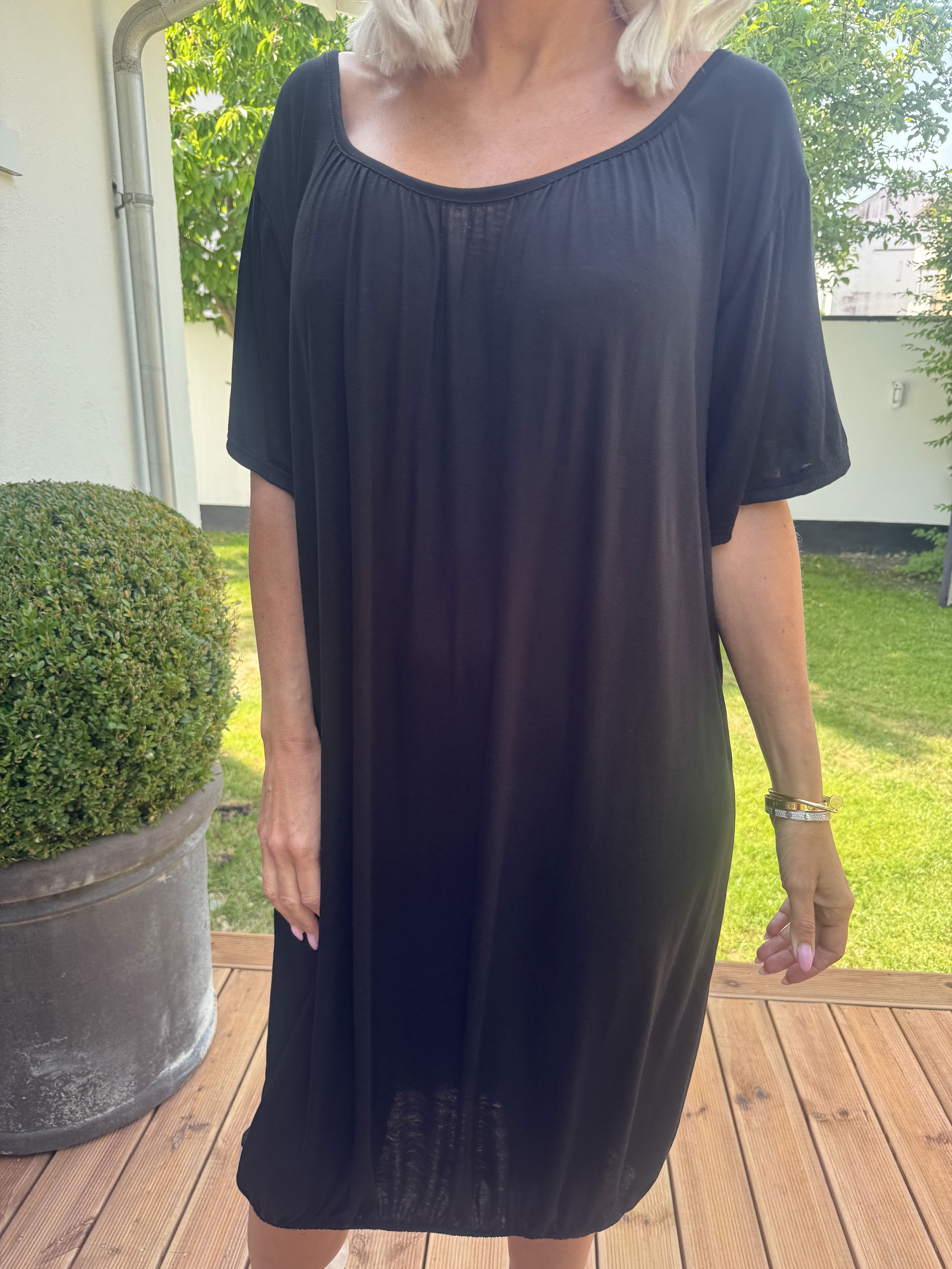 Miracle Dress - Basis kjole i viskose med elastik forneden